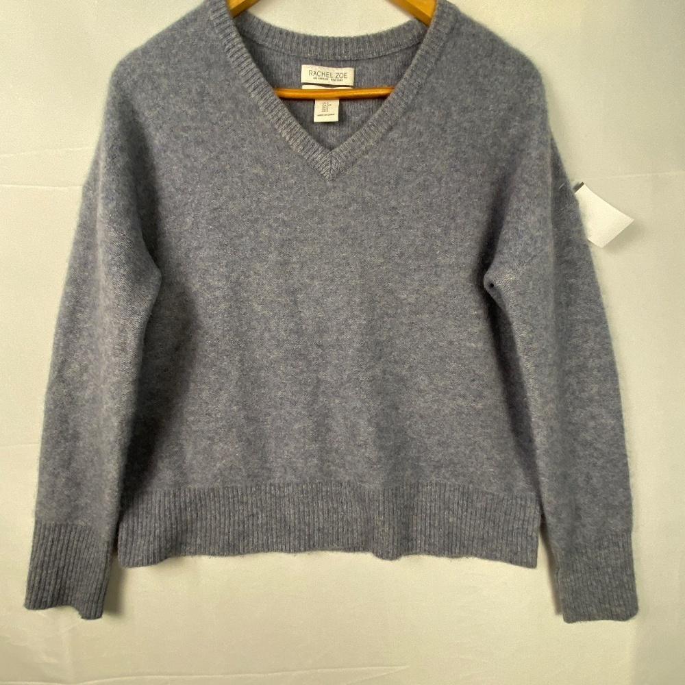 Rachel Zoe Gray V-Neck Sweater